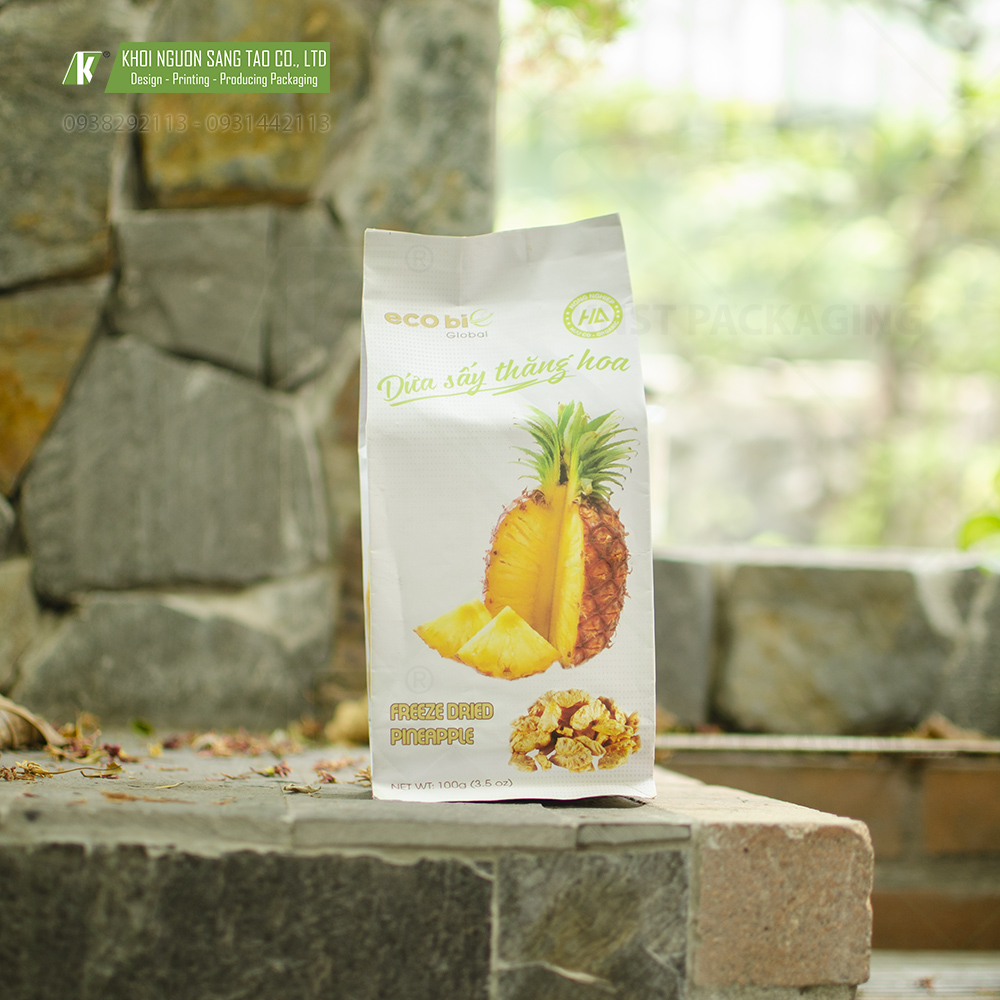 Túi HLDB dứa sấy Thăng Hoa ECOBIE