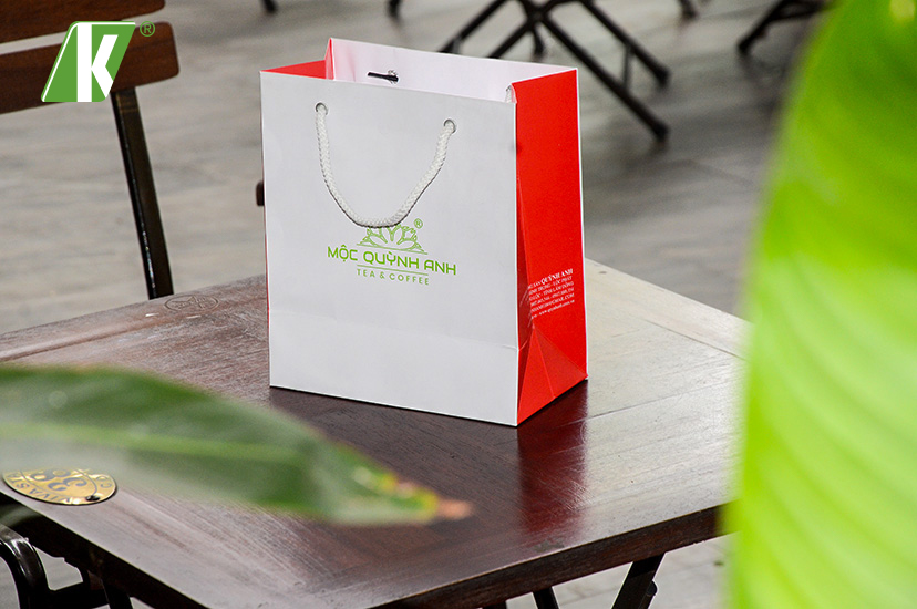 Túi xách giấy có quai mộc quỳnh anh