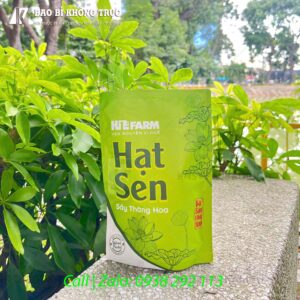 Túi đáy đứng - hạt sen sấy thăng hoa Huế Farm