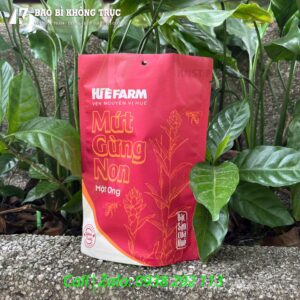 Túi đáy đứng_mứt gừng non Huế Farm
