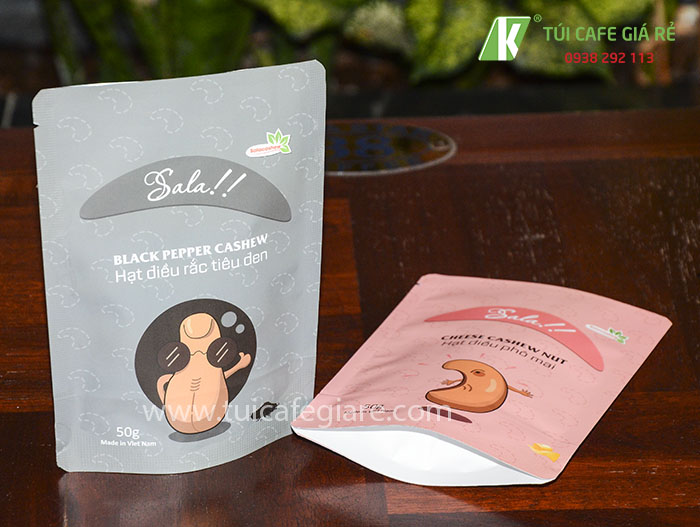 Túi đựng hạt điều rắc tiêu đen Sala