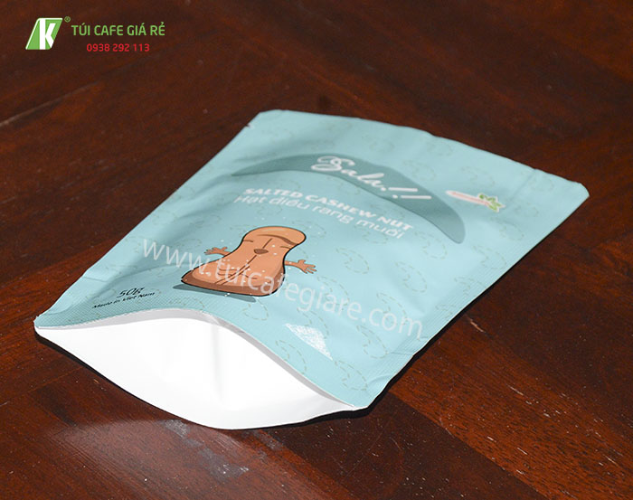 Túi đựng hạt điều rang muối thương hiệu Sala
